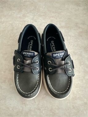 Sperry Kids Navy and Gray Boat Shoes